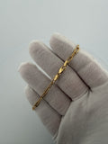 7.5" 3.6mm 14K yellow gold paperclip bracelet, 2.83g – Ott Family Jewelry (1)