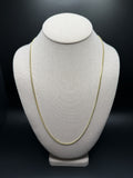 24" 10k Yellow Gold Cuban 2.5mm 9.93g