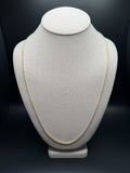26" 14k Yellow Gold Foxtail Franco 2mm 4.56g
