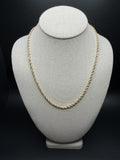 20" 14K Yellow Gold Rope 3.5mm 21.82g