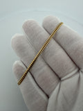 7" 14k Yellow Gold Cuban 2.7mm 4.3g
