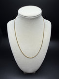 18" 14K Yellow Gold Cuban Chain 2mm 5.5g