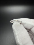 Size 7 14k White Gold 1/2ctw E-F VS/VVS Lab Diamond Half Eternity Band 1.9g