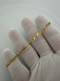 8" 14K Yellow Gold Figaro 3.5mm 3.4g