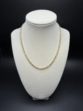 16" 14K Yellow Gold Rope 2.7mm 12.8g