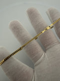 10" 2.5mm solid 14K yellow gold Cuban link anklet, 4.71g – Ott Family Jewelry (2)