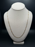 Pre-Owned 26" 14k Tri-Color Gold Figaro 4mm 13.0g