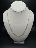 22" 14k Yellow Gold Paperclip 3mm 5.2g