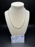 17" 14K White Gold 5.21ctw E-F VS Lab Diamond Tennis EGL Certified – 2mm – 9.68g