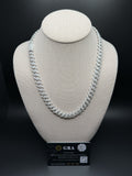 20" 10mm silver moissanite Cuban chain, 17.1ctw D VVS1, 85.9g – Ott Family Jewelry (2)