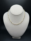 16" 14k Yellow Gold Paperclip 5mm 19.6g