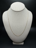 22" 14K Yellow Gold Paperclip 2mm 2.73g