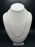 22" 14k Yellow Gold Foxtail Franco 2mm 3.93g
