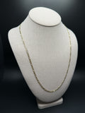 24" 14k Yellow Gold Figaro 3.3mm 8.83g