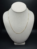 20 inch 1.5mm snake chain in 14K yellow gold, 2.4g, view 2 - Ott Family Jewelry
