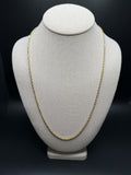 24" 14k Yellow Gold Rope 2.6mm 15.1g