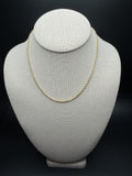 16" 14K Yellow Gold Rope Chain 2.5mm 7.53g