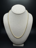 22" 14K Yellow Gold Rope 4mm 7.3g