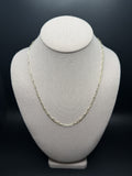 20" 14k Yellow Gold Paperclip 3mm 2.4g