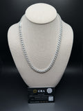 20" 8mm silver moissanite Cuban chain, 12.6ctw D VVS1, 58.2g – Ott Family Jewelry (2)