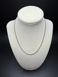 16" 14K White Gold Franco Chain 1.5mm 4.9g