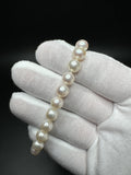 7.25" 14k Yellow Gold 8mm Freshwater Pearl Bracelet 15.9g