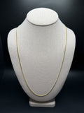 26" 14K Yellow Gold Cuban Chain 2mm 8.6g