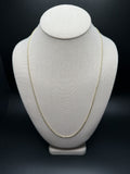 24" 14k Yellow Gold Foxtail Franco 1.5mm 2.85g