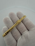 7.5" 14k Yellow Gold Cuban 6mm 20.1g