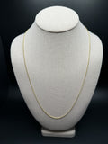 24" 14k Yellow Gold Franco 1mm 4.1g