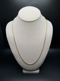 24" 14k Yellow Gold Franco 2.2mm 18.22g