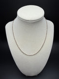 16" 14K Two-Tone Dia Cut Moon Bead 2mm 4.6g