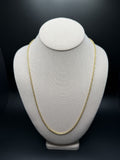 24" 14k Yellow Gold Cable 3mm 6.41g