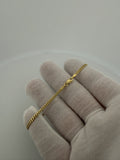 7.5" 2.5mm solid 10K yellow gold Cuban link bracelet, 3.0g – Ott Family Jewelry (2)