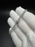 7" Silver 8ctw VS/VVS Lab Diamond Tennis Bracelet 4mm 11.8g
