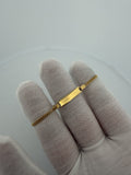 6.25" 14K Yellow Gold Cuban Baby ID Bracelet 2.5mm 2.0g