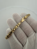 7.5" 14K Yellow Gold Byzantine 5mm 12.14g