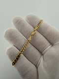 7.5" 14k Yellow Gold Cuban 4mm 8.35g