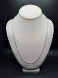 24 inch 2.5mm rope chain in 14K white gold, 11.7g, view 2 - Ott Family Jewelry