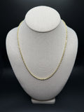 20" 14K Yellow Gold Rope Chain 3mm 15.5g