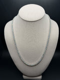 22" Silver 34ctw VS/VVS Lab Diamond Tennis Chain 4.5mm 43.0g