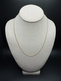 20" 14k Yellow Gold Franco 1mm 3.6g