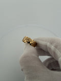 Size 11 14K Yellow Gold Cuban Ring 10mm 11.42g