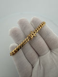 7" 14K Yellow Gold Cuban Bracelet 6mm 22.73g