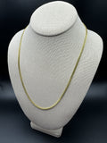 22" 14k Yellow Gold Cuban 3mm 15.4g
