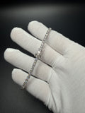 8" Silver 6.5ctw VS/VVS Lab Diamond Tennis Bracelet 3.3mm 12.9g