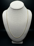 24" 10k Yellow Gold Cuban 2mm 6.3g