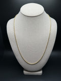 24" 14k Yellow Gold Rope 2.5mm 4.2g