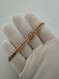 8" 14K Rose Gold Cuban 5.5mm 19.3g