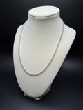 18" Silver 3ctw VS/VVS Lab Diamond Tennis Chain 2.4mm 11.3g